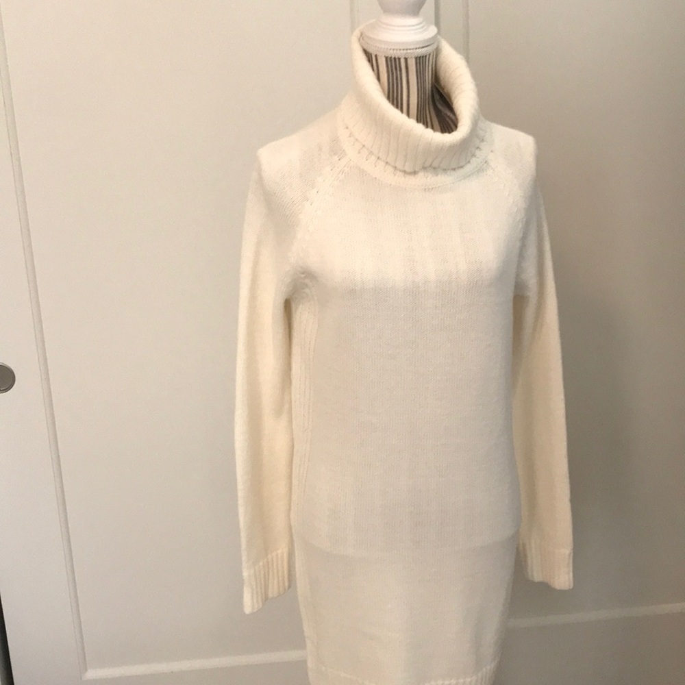 Sale ❄️ 1 left ⚡️ Ivory Turtleneck Sweater Dress - Picture 6 of 8